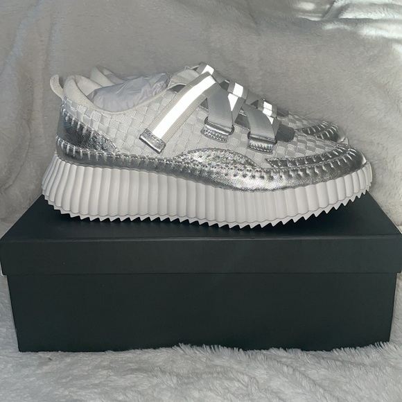 NWT Anthropologie SILENT D CIARA White Combo Sneaker - Picture 9 of 16